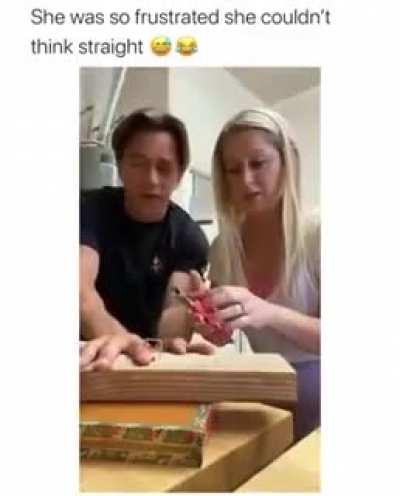 She is trying though.