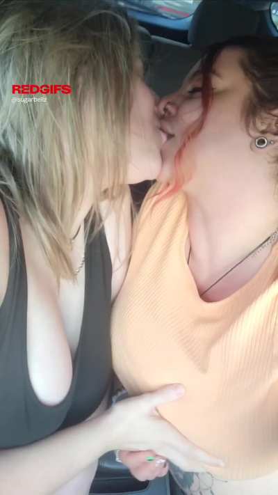 We hopped in the backseat after making out