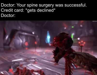 You can't just rip a spine from your patient