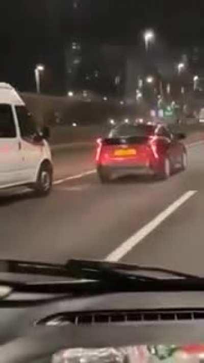 Person in front of you going too slow? No problem, hit them with the trusty PIT maneuver