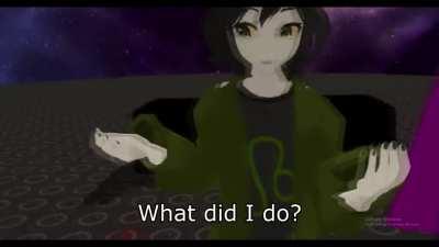 I don't know how to caption this but I think my genuine reaction in this clip is hilarious