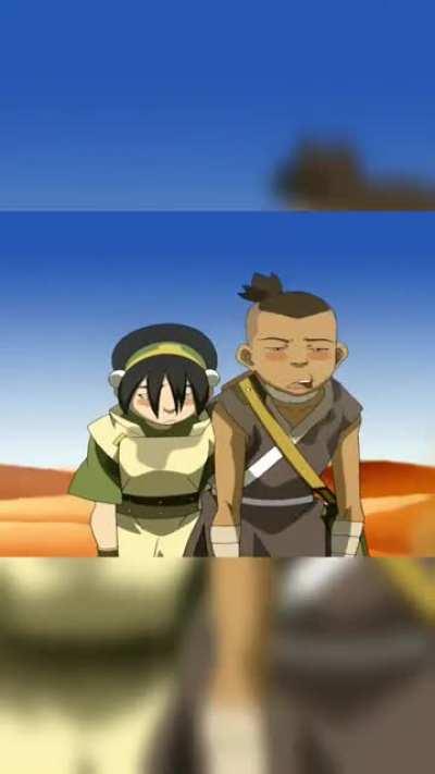 Team Avatar forgets that Toph is blind - part 1