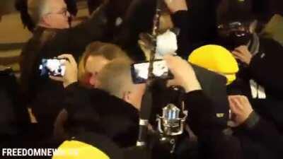 MAGA lady at DC rally gets her nose broken by brave woman after attacking her