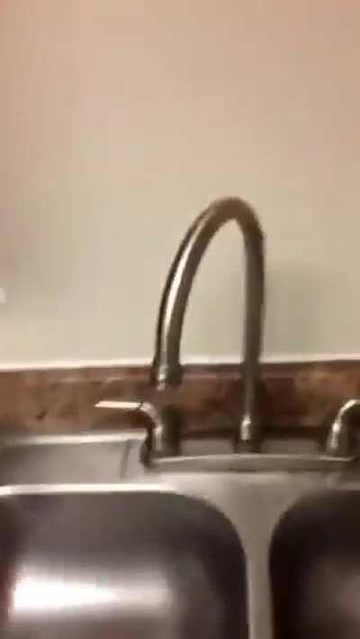 to turn on a tap