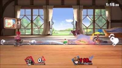 Ganondorf reliving his 'Dead Man's Volley' days