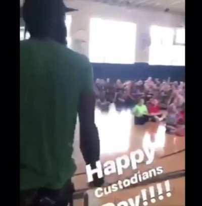 His reaction is priceless