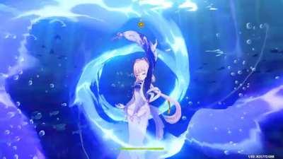 Kokomi's water walk can bypass water hazards if miHoYo ever remembers to bring them back