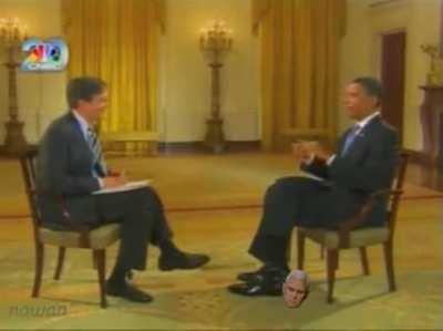 Obama Swatting an Annoying Fly