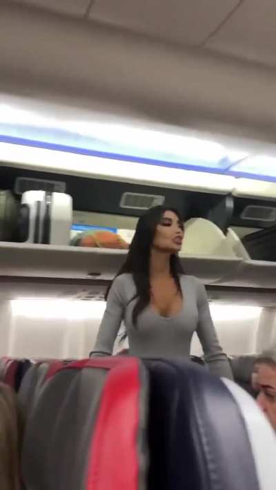 Main Character in an airplane