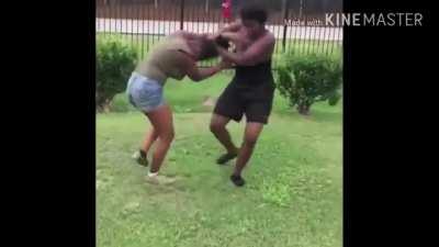 Intense fight with some hard punches