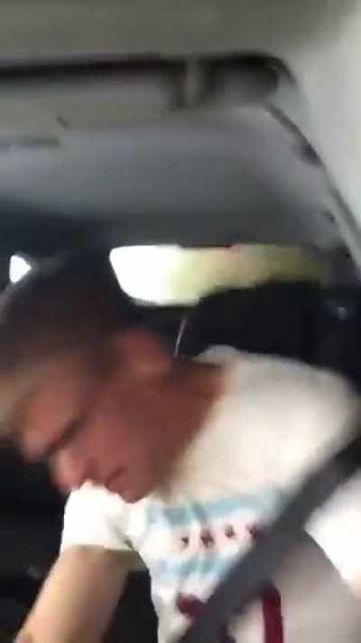 He got crashed while singing