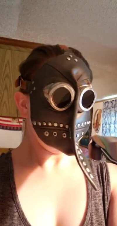 I got my mask in the mail. Maybe I should've gone with a better quality...