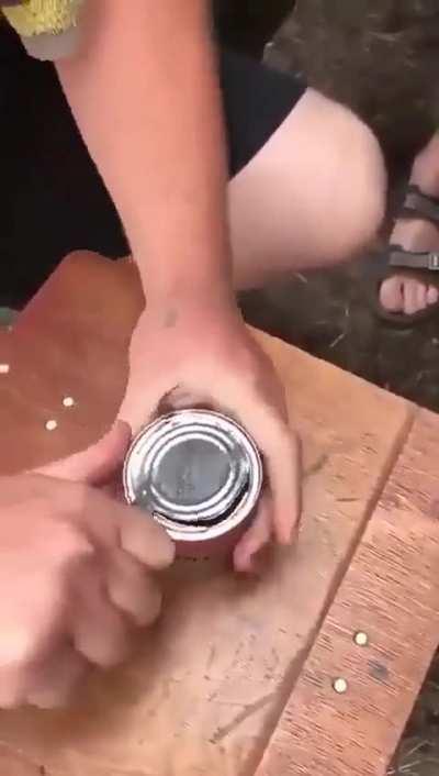 Captured Russian ration can says 