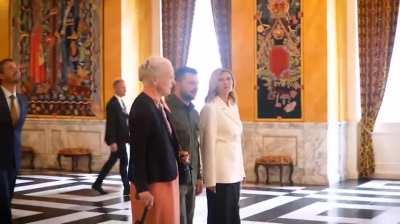 President Zelensky met with Queen Margrethe II of Denmark and other members of the royal family