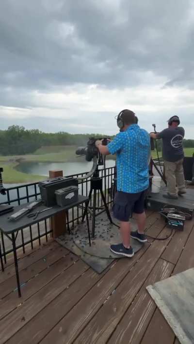 M134 Mini-Guns with plastic rounds vs RC Planes