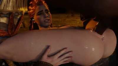 Aloy getting pounded (Pewposterous) [Horizon Zero Dawn]