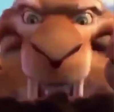 No way! I was rewatching the ice age and found the scene featuring popular rapper le baby!!