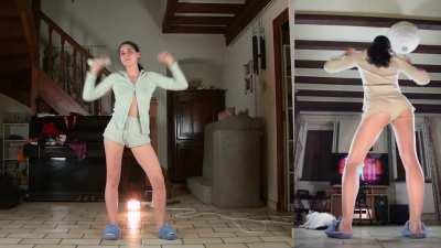 My underbun is shaking like crazy when I dance