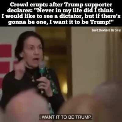 Trump's MAGA minions are so brainwashed by fascist propaganda, they actually WANT Trump to be a dictator.