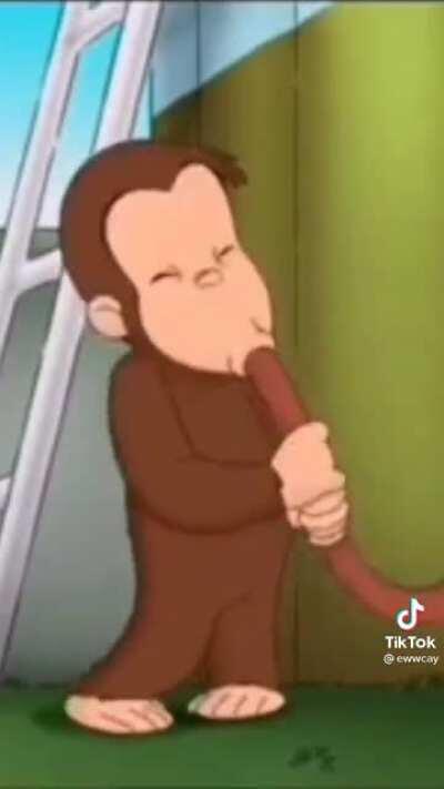 Curious George gets too curious 😩