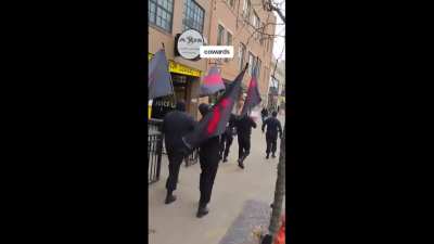 Neo-Nazis marched through the streets of Columbus, Ohio, not far from OSU’s campus.