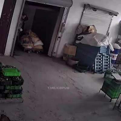 Pump Trolley in Elevator