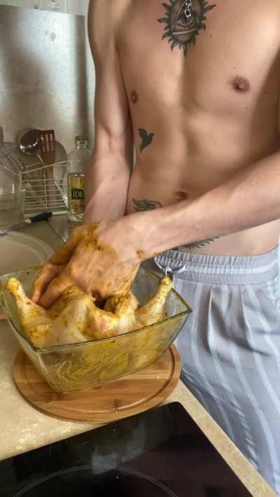 when real men are at the stove 🍆 what cooking next?)