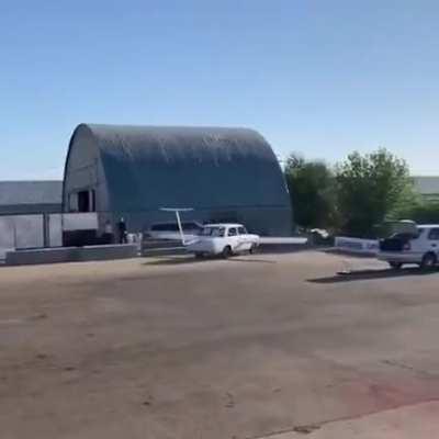 Attempt to fly by simply welding wings and tail