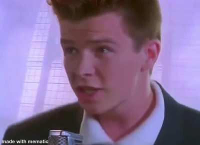 You have been rickrolled in high quality