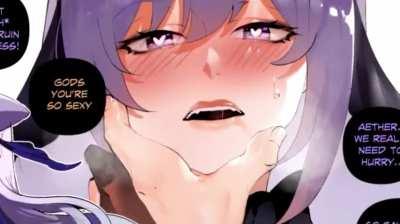 aether x keqing, alt version (thiccwithaq) [genshin impact]