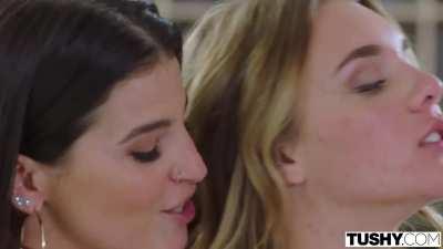 [/r/latinchickswhitedicks] Gabbie Carter and LaSirena's perfect pairs make for a perfect pairing