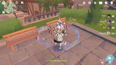 Sad Detail: Most Npcs will clap for you if you use an elemental skill/burst near them, but Glory won't because she's blind. Not sure if that's intentional but it sure is depressing.