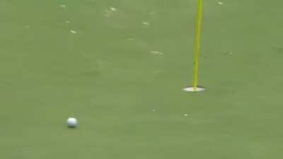 Skipping across a pond for a Hole-In-One