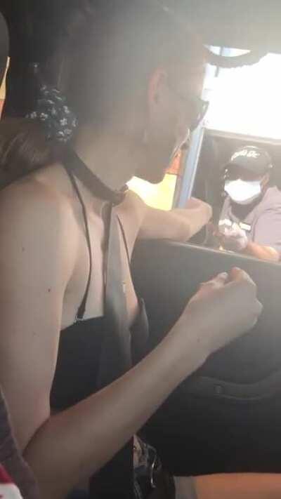 Went to the drive thru with a facial [F]OC