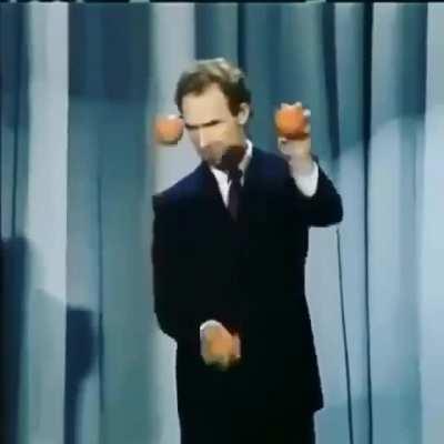 Being talented or gifted is the ability to take something complicated and make it look simple, like this juggler for example.