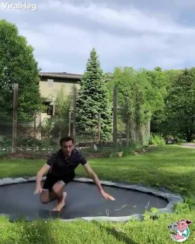 WCGW not seting up a net around your trampoline