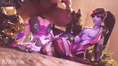 Noob Dva keeps losing her mech (Kreamu) [Overwatch]