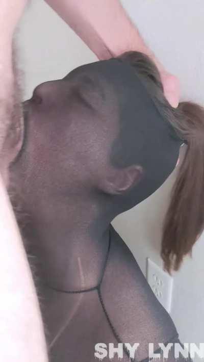 He used my throat like a fleshlight, I was so wet.