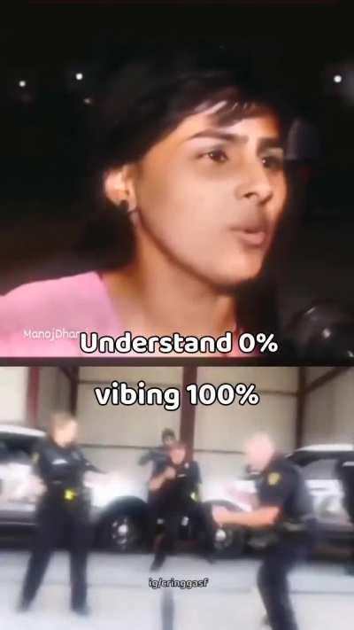 Haryanvi girl speaks on camera and someone remixed it.