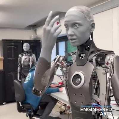 Too real. This AI robot wakes up and takes a deep breath