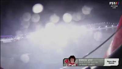 Driver flips during chaotic last lap wreck in tonight's truck race at Daytona