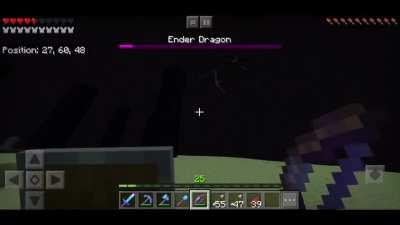 Finally beat the ender dragon in PE after putting it off for 2 years