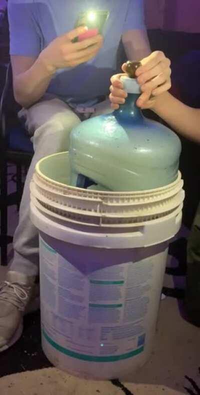 Instant hotbox gravity bong me and my friends made for 420 two years ago