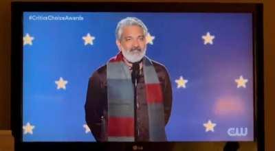 S.S. Rajamouli’s acceptance speech for Best Foreign Language Film at the Critics Choice Awards