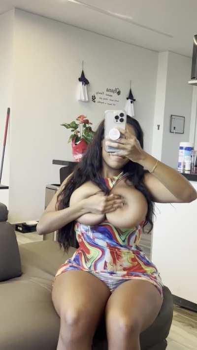 Would you pull this thong to the side?