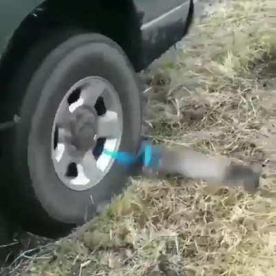 The easiest way to get your car out of the mud 👌