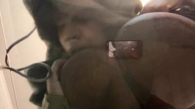 I thought I was gonna break through the glass