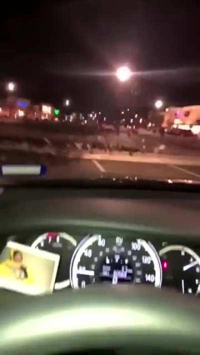 Man wrecks his car trying to run over some birds