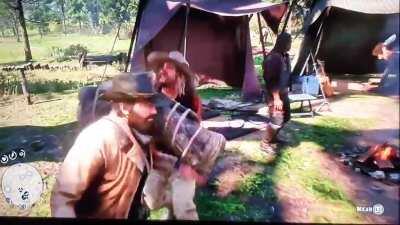 I just unintentionally punched Micah in the face