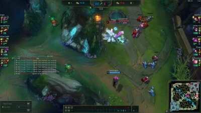 Our jungler was trolling and didnt take smite, and top refused to FF and it eventually led to us having a dance party with Kai'Sa